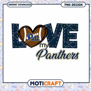 Love My Panthers PNG Design for Football Fans 2023