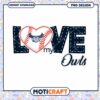 Love My Owls Baseball PNG Instant Download Design