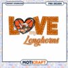 Love My Longhorns PNG Design for Instant Download Gift