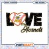 Love My Hornets ASU Baseball PNG Instant Download Design