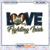 Love My Fighting Irish PNG Instant Download Design Art