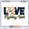 Love My Fighting Irish Baseball PNG Design Downloadable Art