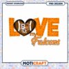 Love My Falcons BG College Spirit Design PNG Download