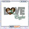 Love My Eagles Football PNG Design Instant Download Art