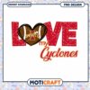 Love My Cyclones PNG Design Instant Download Artwork