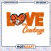 Love My Cowboys Basketball PNG Design for Fans