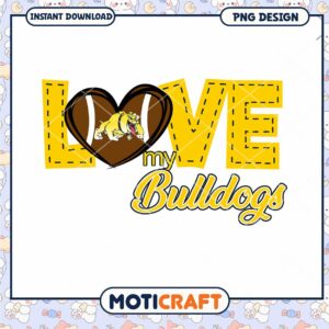 Love My Bulldogs PNG Design for Dog Lovers and Fans