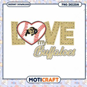 Love My Buffaloes Baseball PNG Design for Fans Download