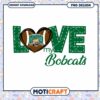 Love My Bobcats Heart PNG Design for Instant Download