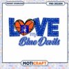 Love My Blue Devils Basketball PNG Design Downloadable Art