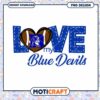 Love My Blue Devils PNG Graphic for Instant Download