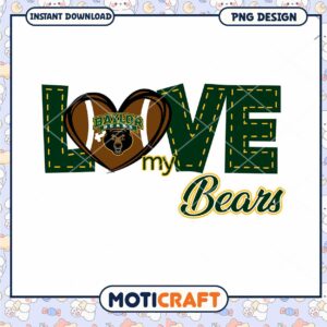 Love My Baylor Bears PNG Design for Sport Fans