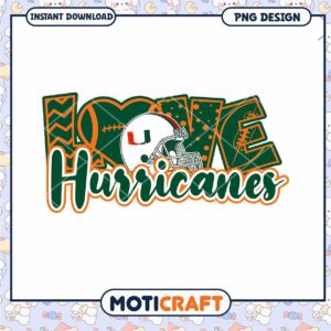 Love Hurricanes Football PNG Design for Fans Download