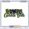 Love Golden Bulls Football Team PNG Design Download