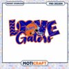 Love Gators PNG Design