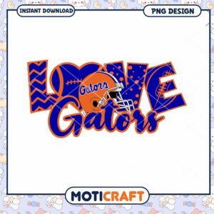 Love Gators PNG Design