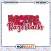Love for Razorbacks Football PNG Design Instant Download