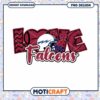 Love Falcons Football PNG Design for Instant Download