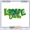 Love Ducks Football PNG Design for Instant Download