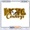 Love Cowboys Football PNG Design Instant Download Art