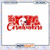 Love Cornhuskers Football PNG Design for Sports Fans