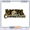 Love Commodores Football PNG Design Instant Download