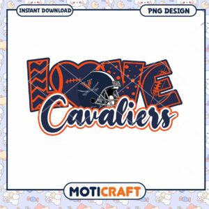 Love Cavaliers Football Digital PNG Design Download
