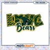 Love Bears Football PNG Design Instant Download Art