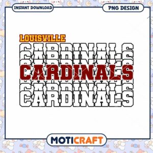 Louisville Cardinals Sport Logo PNG Instant Download Design