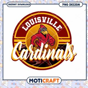 Louisville Cardinals Logo PNG Instant Download Design