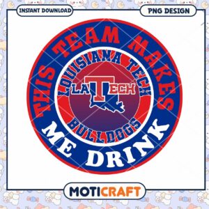 Louisiana Tech Bulldogs Team Humor PNG Design Download