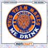 Lincoln Lions Team Makes Me Drink PNG Design Download