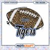 Leopard Print Football Tigers PNG Instant Download Design