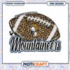 Leopard Print Football Mountaineers PNG Instant Download