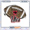 Leopard Print Football Design for Utes Fans PNG Download