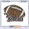Leopard Print Bobcats Football PNG Design Download
