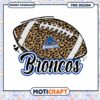 Leopard Print Broncos Football PNG Instant Download Design