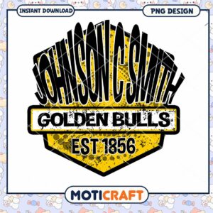 Johnson C Smith Golden Bulls PNG Design Download 1856
