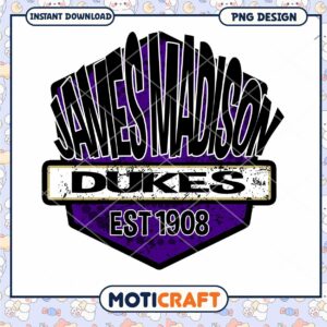 James Madison Dukes Vintage Logo PNG Download 1908