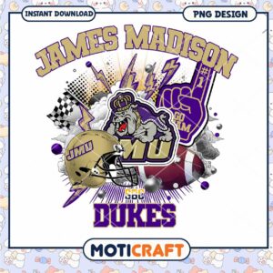 James Madison Dukes PNG Graphic for College Fans