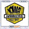 Iowa Hawkeyes Vintage Logo Design PNG Downloadable File