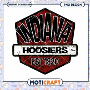 Indiana Hoosiers Vintage Logo PNG Download Design 1820