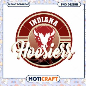 Indiana Hoosiers PNG Design Instant Download Graphic Art