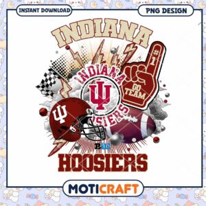 Indiana Hoosiers Football PNG Design for Fans Download