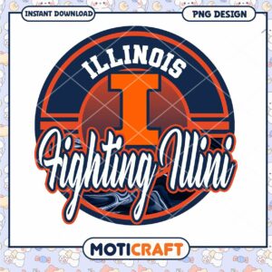 Illinois Fighting Illini PNG Graphic Design Download