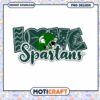 I Love Spartans Football PNG Design for Download