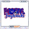 I Love Jayhawks Football PNG Instant Download Design