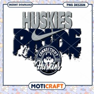 Huskies Pride Connecticut PNG Design for Instant Download