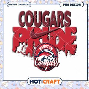 Houston Cougars Pride PNG Instant Download Design File