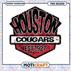 Houston Cougars Vintage Logo Design PNG Download 1927